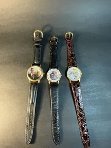 3 George H.W. Bush Wristwatches - 1 By Robert Sanders- All Need Batteries - Picture 1 of 11