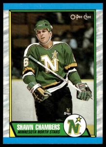 1989-90 O-Pee-Chee Shawn Chambers radiocontrol Minnesota North Stars #142 - Imagen 1 de 2