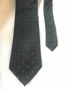 Vintage Donald Trump Signature Collection Tie Black & Gold Classic Euc - Picture 1 of 6