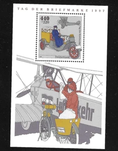 GERMANY 1997 - Mini sheet SG MS2811 - STAMP DAY (Aviation) - Mint MNH - Picture 1 of 1