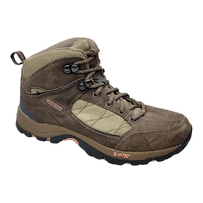 Hi-Tec Kuleni Mujeres Talla 7 Medio Tobillo Impermeables Botas de Senderismo Beige Rosa Con Cordones Foto 1 de 4