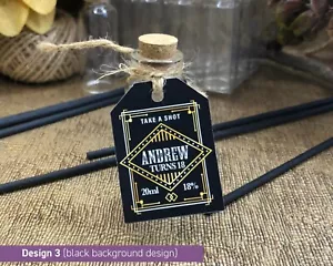30° 40° Compleanno Personalizzato Take a Shot Tag Bottiglia Vetro Party Kit TAG 235 - Foto 1 di 10