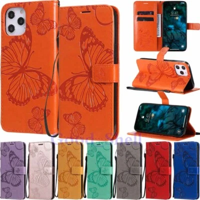 For iPhone 12 Pro Max 11 XR SE 6s 7 8 Plus Wallet Flip Leather Phone Case Cover - Image 1 of 4