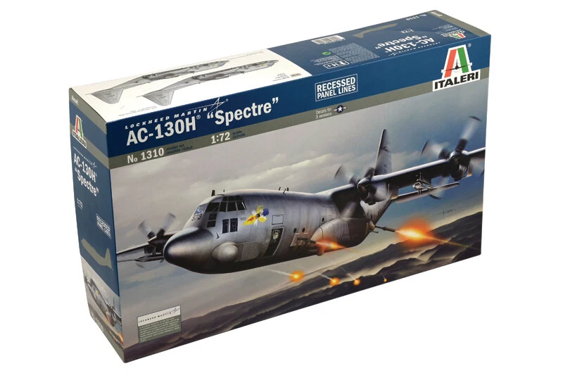 AC-130h Spectre 1:72 Plastic Model Kit ITALERI - Immagine 1 di 1