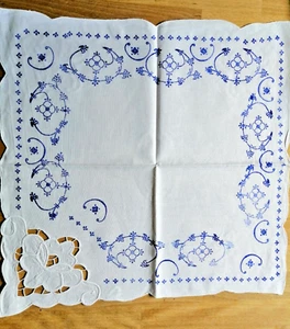 Blaudruck 3 Stoffservietten Indisch Blau 40 cm x 40 cm Baumwolle - Bild 1 von 2