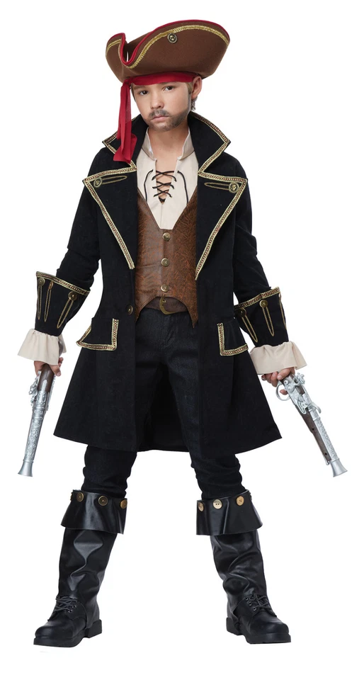 Deluxe Pirate Captain Buccaneer Child Boys Costume - Image 1 of 1