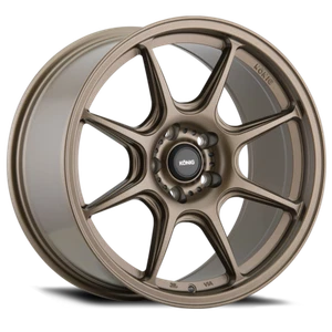 18x8.5 +43 Konig Lockout 5x100 Matte Bronze Wheels (Set of 4) - Picture 1 of 2
