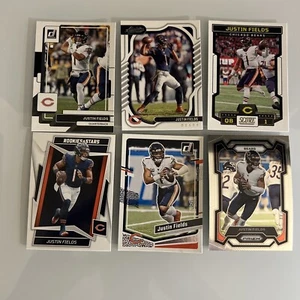 Lotto carte calcio Justin Fields 2023! Stato dell'Ohio! Steelers! Chicago Bears 6 carte - Foto 1 di 1