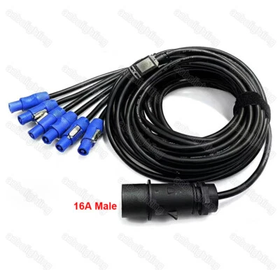 Outdoor Party Concerts beam moving head Lights LED screen Splitter Power Cable - Image 1 of 2