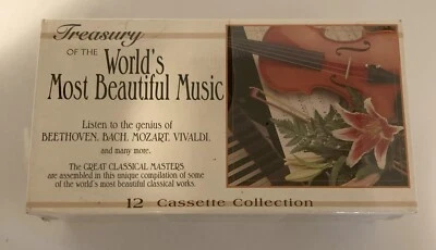 Treasury of the World's Most Beautiful Music 12 Cassette Collection Bach --NEW!! - Image 1 of 2