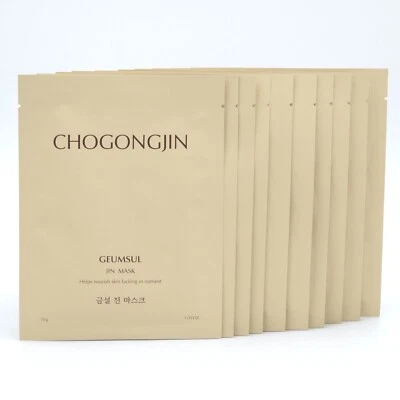 MISSHA Chogongjin Geumsul Jin Mask 30g x 10pcs Firming Brightening K-Beauty - Image 1 of 3