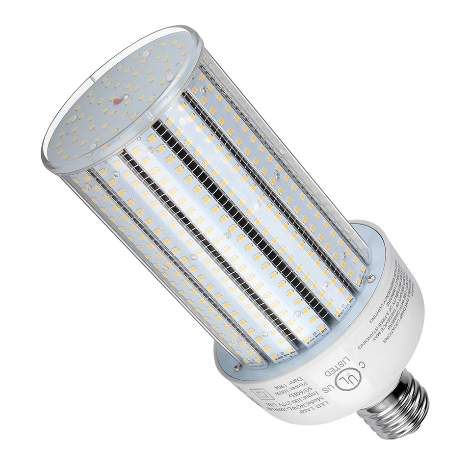 100W LED Corn Cob Bulb 5000K Commercial Warehouse Airport Lights (400W Equival) - Image 1 of 4