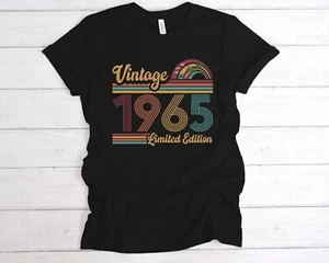 Vintage 1965 Limited Edition T-Shirt, 60 Years Old, 60th Birthday T Shirt, - Picture 1 of 10
