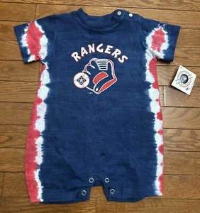 Texas Rangers Baseball Vintage Batik Kleinkind Strampler Größe 24 Monate - Bild 1 von 8