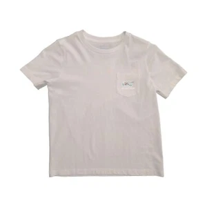 Vineyard Vines Boy’s White Cap T-Shirt Palm Beach Whale Fill Pocket Tee (S01) - Picture 1 of 9