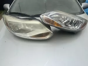 2012-2014 Ford Focus OEM Chrome Housing Headlights Left+Right Lamps Pair - Picture 1 of 6