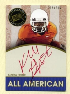 2011 Press Pass Legends All American Kendall Hunter Red Ink Autograph Rookie - Picture 1 of 1