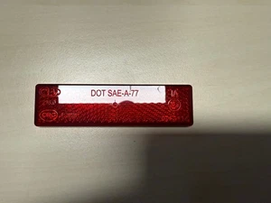 BMW Motorrad Heck Regulär Nummernschild Retro Reflektor Rot 63147671349 Neu Echt - Bild 1 von 3