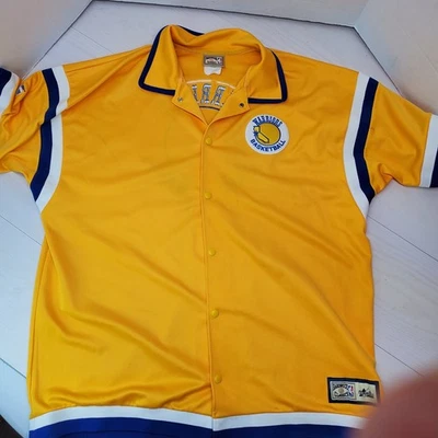 Golden State Warriors Majestic Hardwood Classics Basketball Jacket Men's XXL - Image 1 of 4