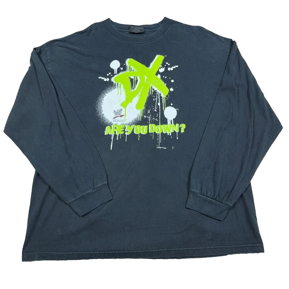 Camisa De Colección Degeneration X Hombres XXL 2XL Negra WWE WWF Lucha Libre DX Y2K Adulto Foto 1 de 4