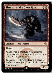 MTG Foil Shaman of the Great Hunt - Fate Reforged Moderately Played English - Picture 1 of 2