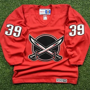 2000 CCM NHL Trainingstrikot Buffalo Sabres Dominik Hasek rot alternativ Gr. M - Bild 1 von 14