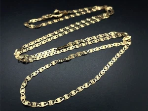 SCHMUCKJAGD FANTASIE KETTE AUS 925/- SILBER GELBVERGOLDET - Photo 1/3
