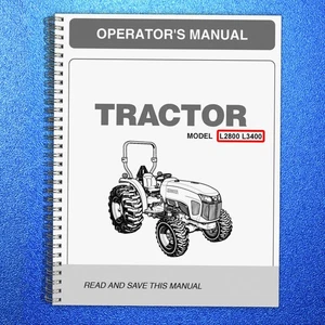 KUBOTA L2800 L3400 OPERATORS MANUAL - HEAVY-DUTY WIRE BOUND - TOUGH COVERS - Picture 1 of 5