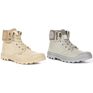 Botas para hombre de lona al tobillo holgadas de paladio corte Eva veganas en beige Reino Unido 7-10 - Imagen 1 de 13