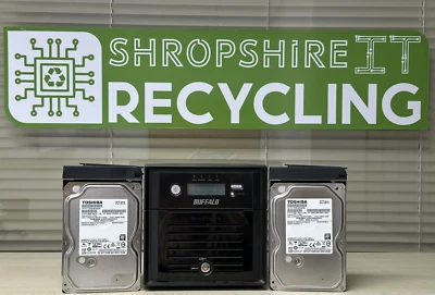 BUFFALO TeraStation TS3200D 2X 1TB HDD USB 2.0 With Power Lead Tested & Working - Image 1 of 4