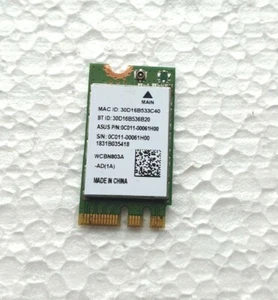 Asus X540U X540 X540M X540MA Wireless Wifi BT WLAN Card 0C011-00061H00 TESTED - Picture 1 of 1