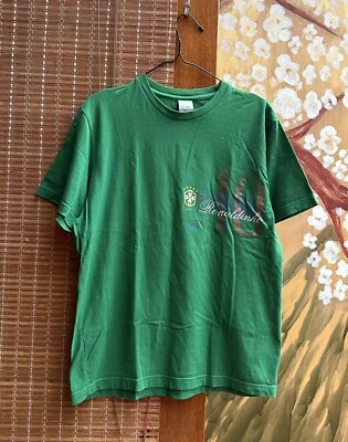 Vintage 2000’s Nike Brazil Ronaldinho T-Shirt Soccer Football Blokecore Size L - Image 1 of 4