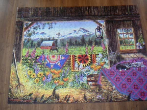 SUNSOUT 500 PIECE JIGSAW PUZZLE - HOLE IN THE BARN DOOR - 1999 DIANE PHALEN EUC - Picture 1 of 11