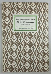 Insel-Bücherei Nr. 495 DER BORDESHOLMER ALTAR, Bildband 48 Tafeln EA 1936