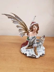 FAIRY ELFEN FEES FATA INVERNO HADAS POLARIS INGINOCCHIATA LUPO NATALE NO ALPES - Imagen 1 de 15