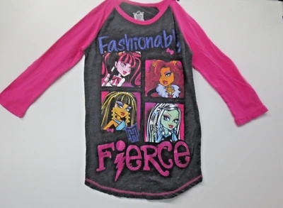 Camisa Monster High Fierce Niñas Talla Grande (10/12) Gráfica Manga Larga (31) Foto 1 de 4
