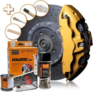 FOLIATEC 2165 Kit Peinture Étriers De Frein Haute Température Or Métallisé Auto - Bild 1 von 3