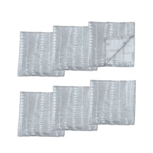 Juego de 6 servilletas Jacquard gris perlas 40 cm x 40 cm - Imagen 1 de 3