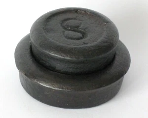 ANTIQUE COUNTRY STORE IRON SCALE WEIGHTS HARDWARE APOTHECAEY BAKERY CANDY STORE - Picture 1 of 4