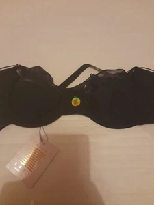 Savage X Fenty Bra X-ray Tricot Half Cup Plunge Black 36DD BNWT - Picture 1 of 9