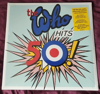 The Who - Hits 50 - 2 Vinyl LPs - Remastered - 21 Tracks - New - Image 1 of 4