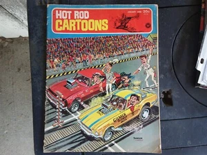 Carta rivista vintage 1968 "Hot Rod Cartoons" Eph auto da collezione auto da corsa - Foto 1 di 3