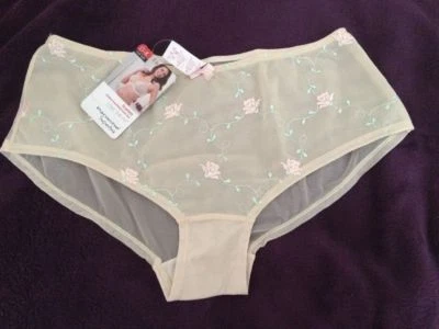CULOTTE PANACHE SUPERBRA SCARLETT SHORT FLORAL  XL BRAZILIAN HIPSTER BRIEF UK 16 - Imagen 1 de 3