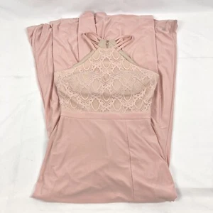 Morgan & Co Evening Gown Womens Size 5/6 Pink Rose Gold Wedding Formal Dress - Picture 1 of 11