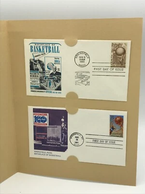 Basketball Hall of Fame Stamp & Envelope First Day of Issue Set 1961 1991  - Image 1 of 4