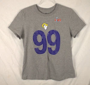 Los Angeles Rams Nike Women's Tee #99 Aaron Donald Size LRG NFL Super Bowl LVI - Picture 1 of 5