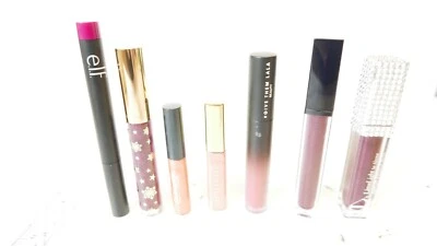 Lot of 7 Mixed Lipgloss Sheer Stain e.l.f, give them lala, ULTA, Estee lauder - Image 1 of 4