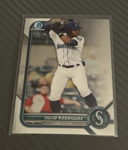 2022 Bowman Chrome Rookie #BCP-45 Julio Rodriguez Seattle Mariners - Picture 1 of 2