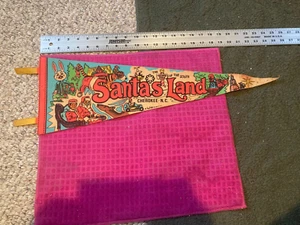 VTG 1975 SANTA'S LAND Park & Zoo PENNANT Cherokee NC The North Pole of the South - Picture 1 of 5