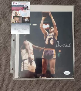 Jerry West Autographed 8x10 Lakers Photo! JSA Authentication! NBA Champion, Logo - Picture 1 of 1